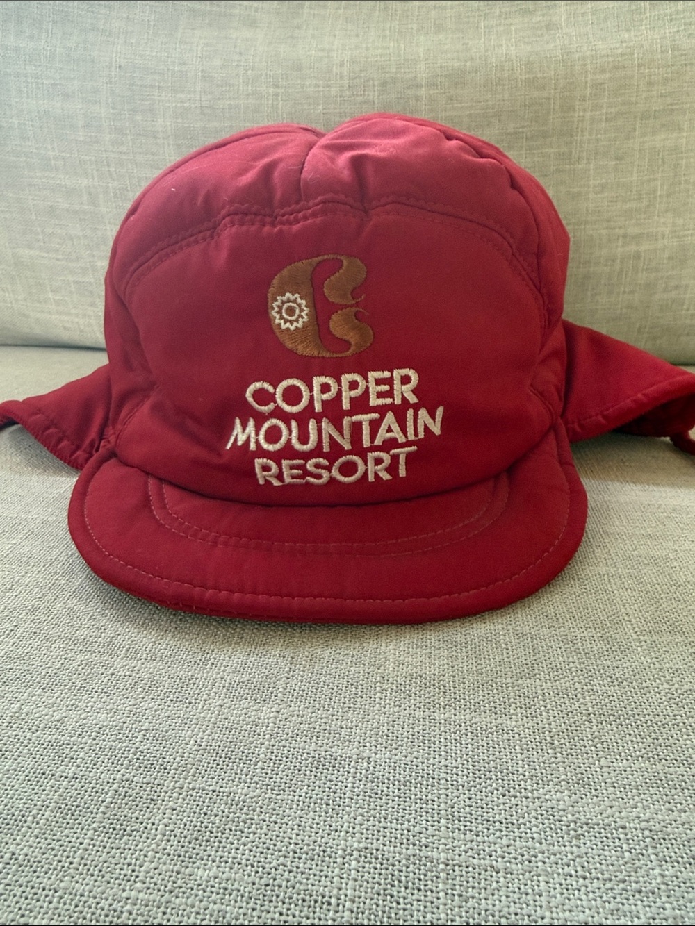 Vintage 1980s Copper Mountain Resort Red Winter Hat